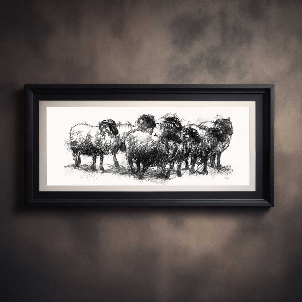 Sheep flock wide format