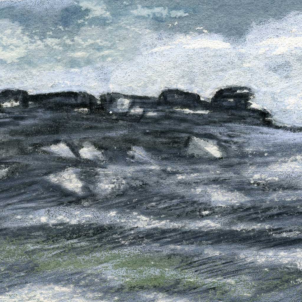 Bride stones - Colour Sketch | small one off