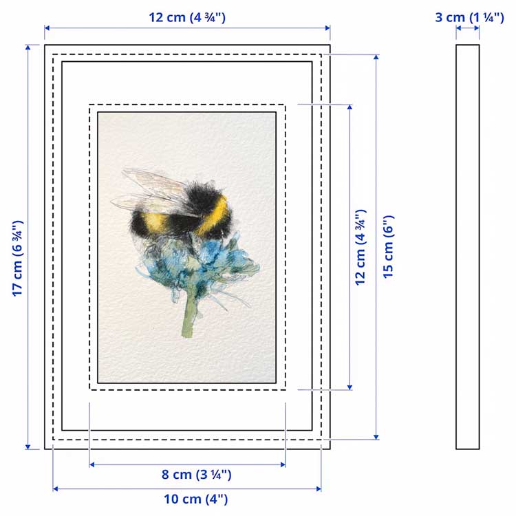 Bumble bee original mini sketch