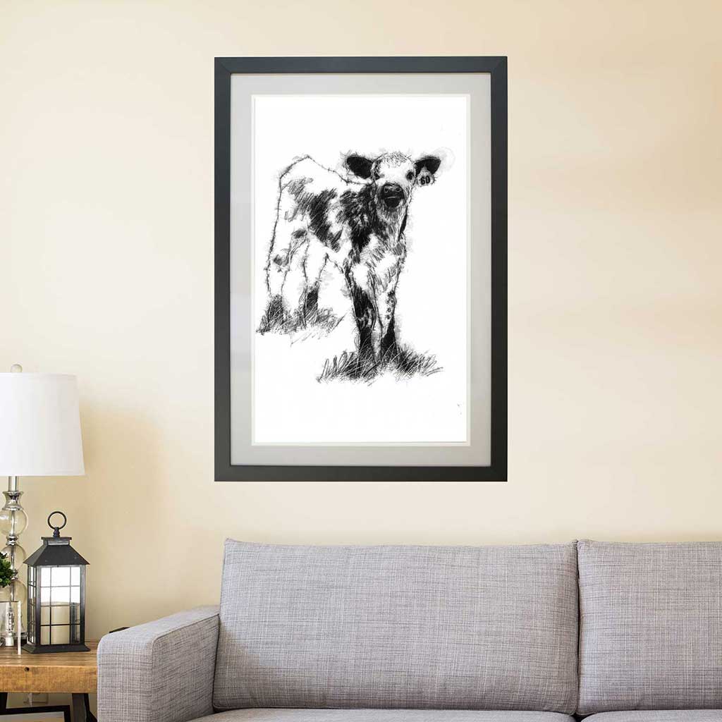 Speckled calf
