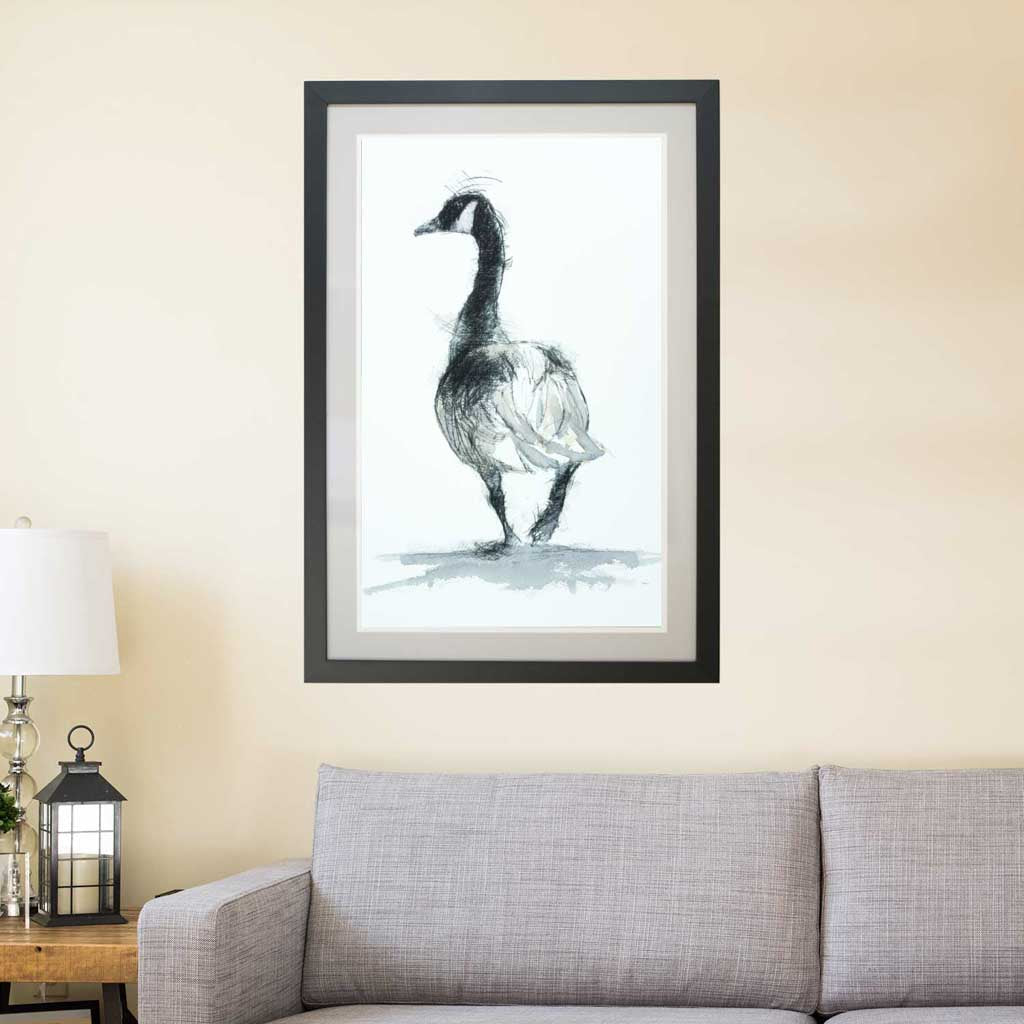 Canada goose watercolour