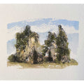 castle ruin original mini sketch