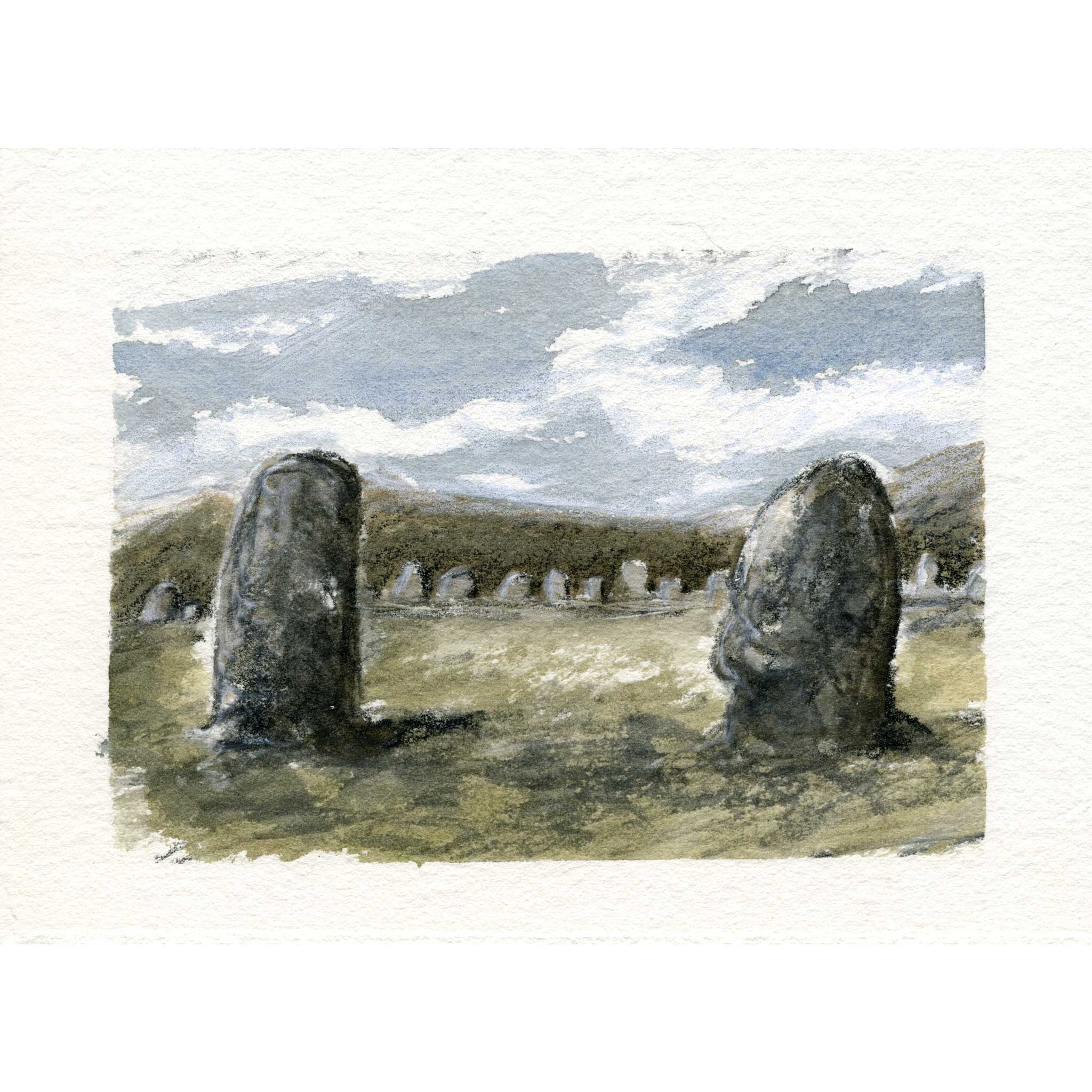 Castlerigg stone circle sketch