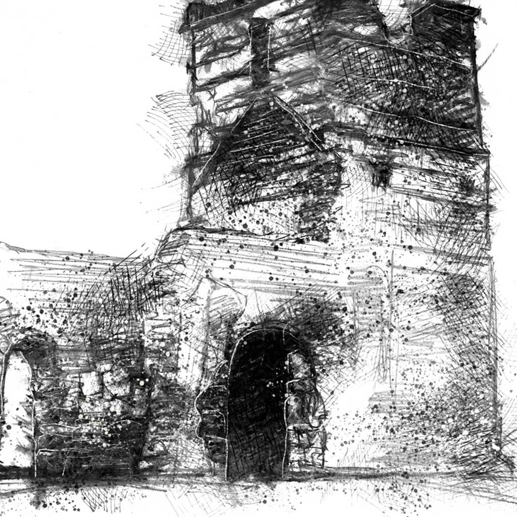 Knowlton church ruin