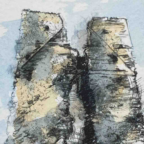 Bawsey church ruin mini sketch