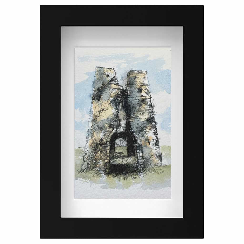 Bawsey church ruin mini sketch