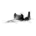 Cononley lead mine - BW Sketch