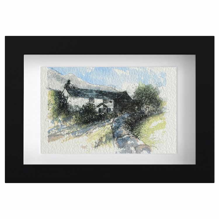 Cumbrian cottage mini sketch