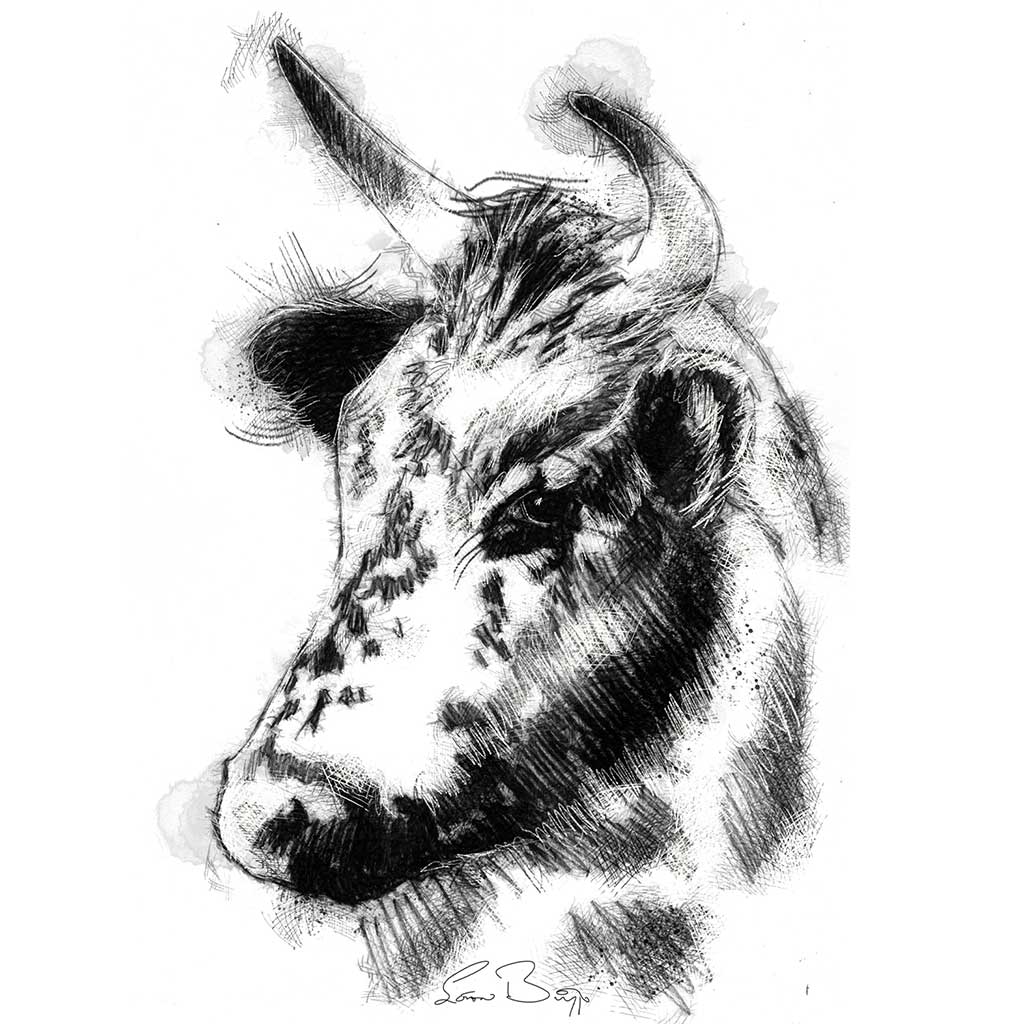 Speckled cow