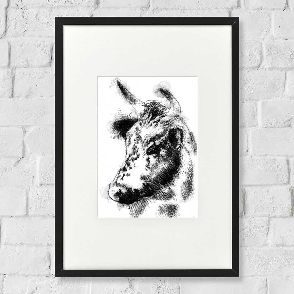 Speckled cow