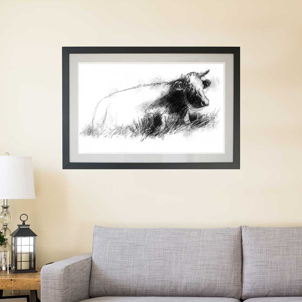 Cow resting