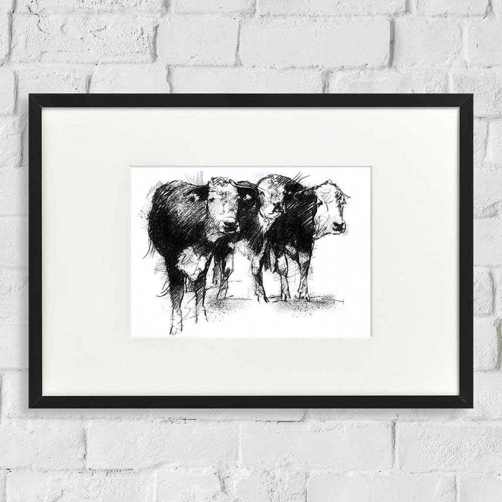 Three cows
