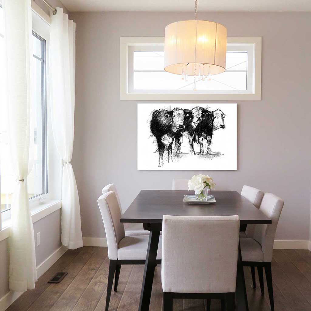 Three cows