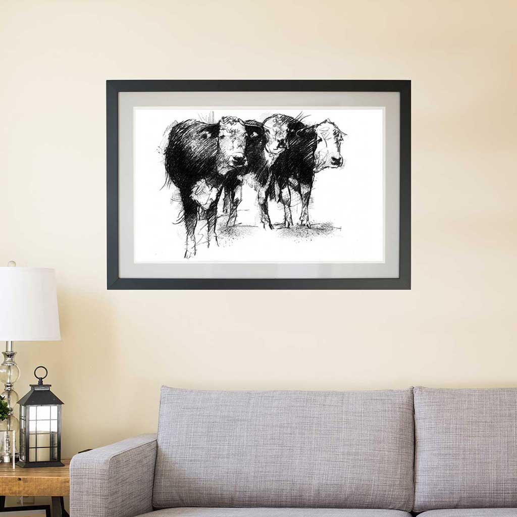Three cows