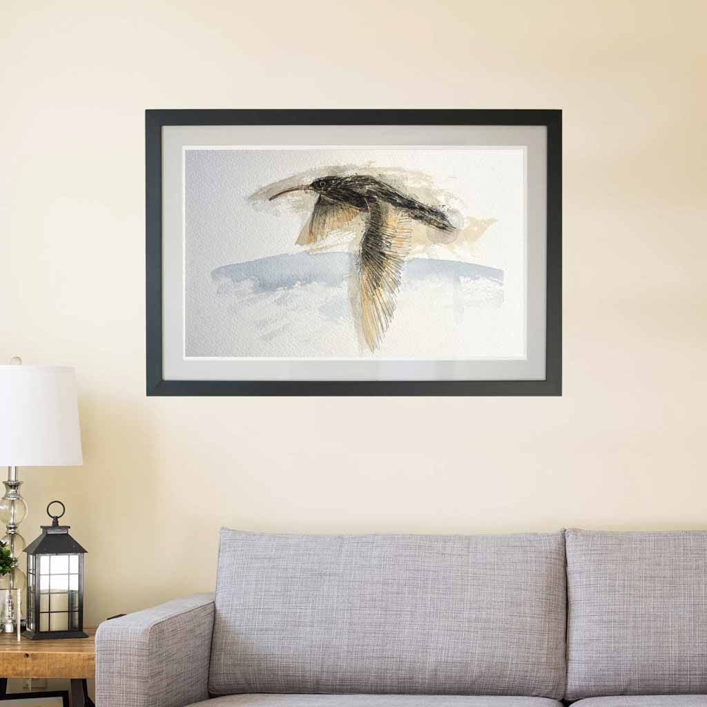 Curlew flight original sketch