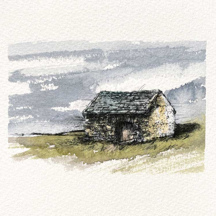 Dales barn original mini sketch