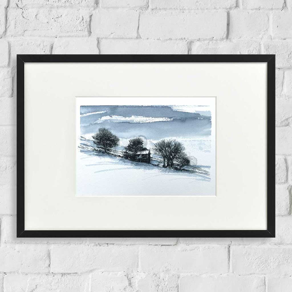 Dales snow original one-off sketch
