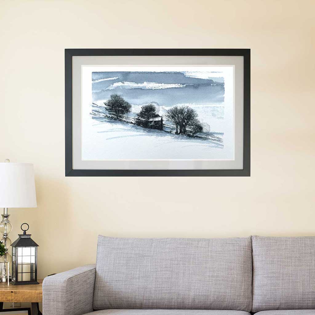 Dales snow original one-off sketch