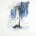 Eddystone lighthouse - Colour Sketch
