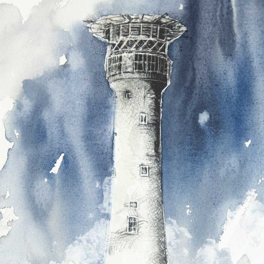 Eddystone lighthouse - Colour Sketch