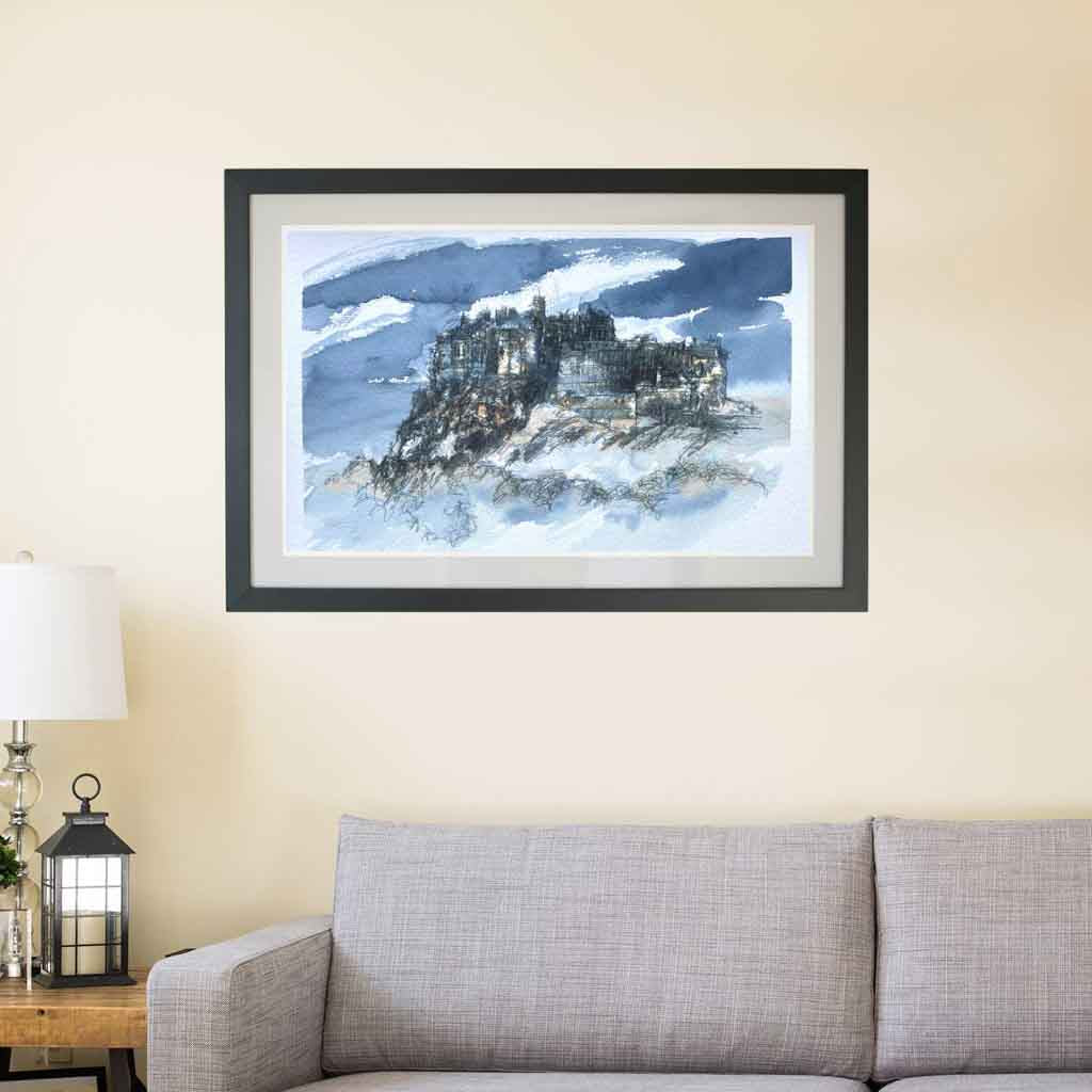 Edinburgh castle original sketch
