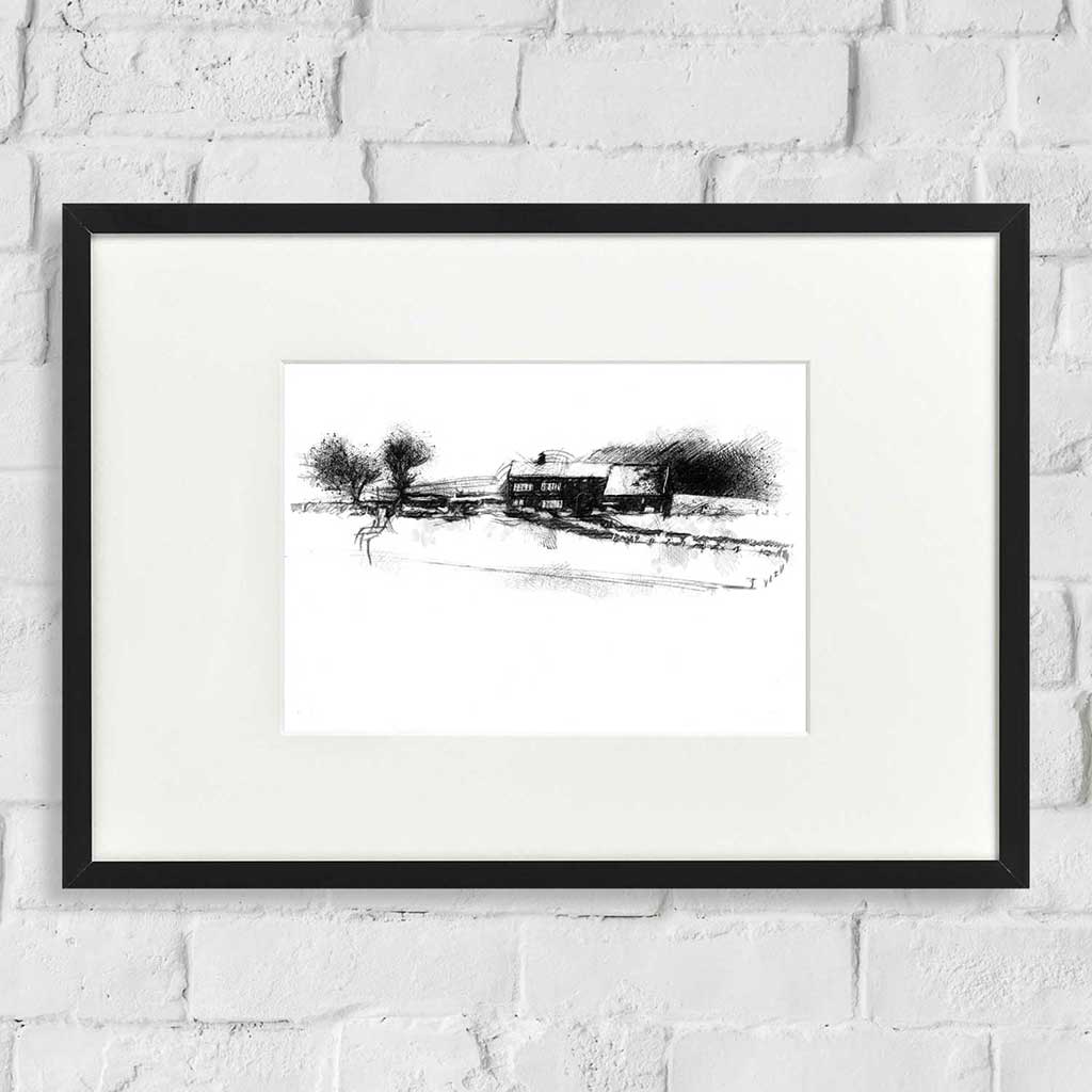 Snowy farm
