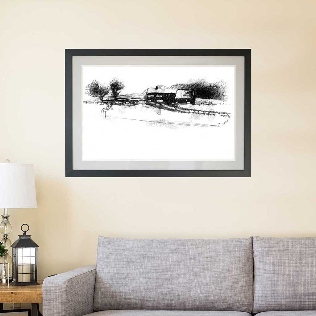 Snowy farm