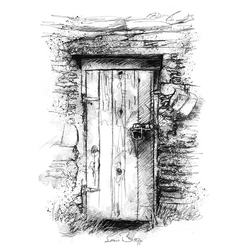 Old farm door