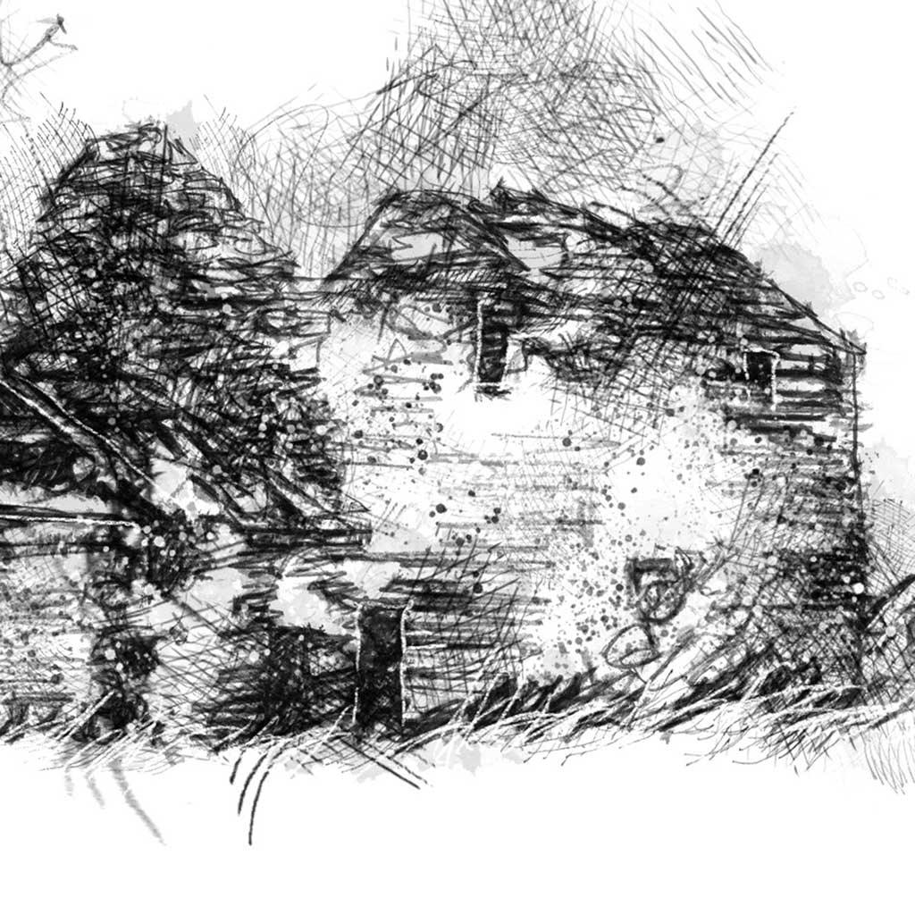 Weterdale farm ruin