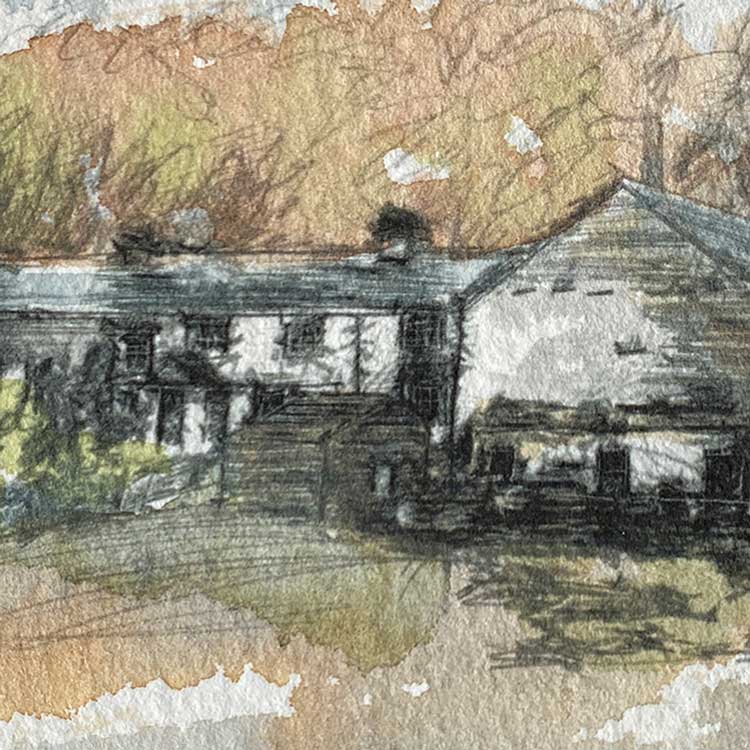 Cumbrian farmhouse mini sketch