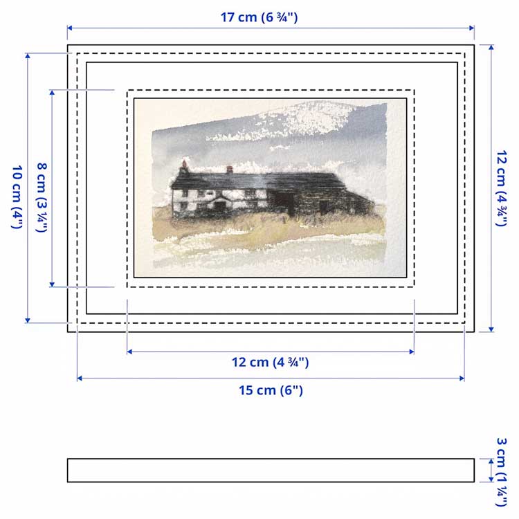 Dales farmhouse original mini sketch