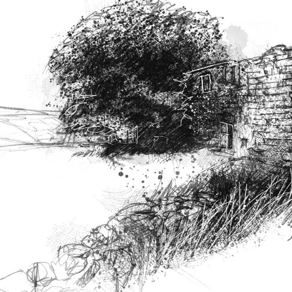 Yorkshire farmhouse ruin