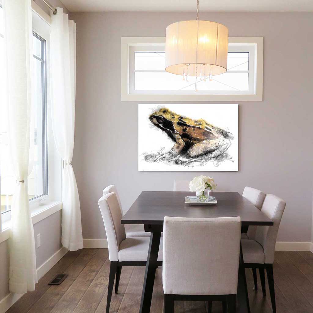 Common frog colour