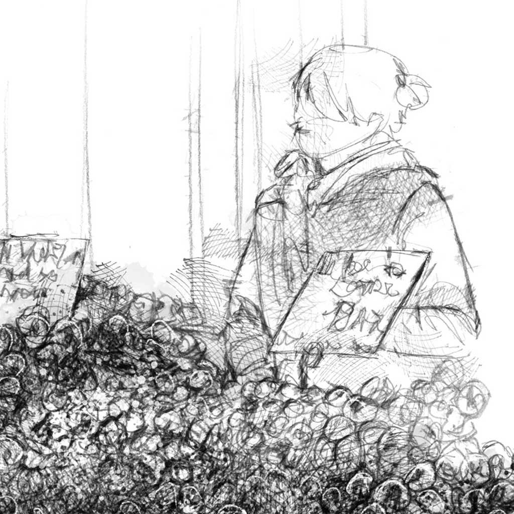 Garlic seller Honfleur