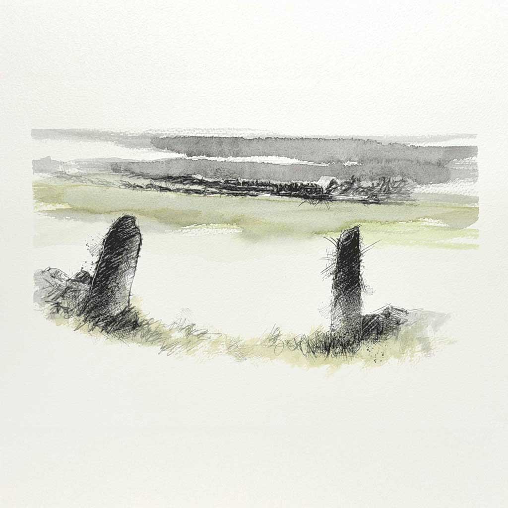 Stone gateposts slack