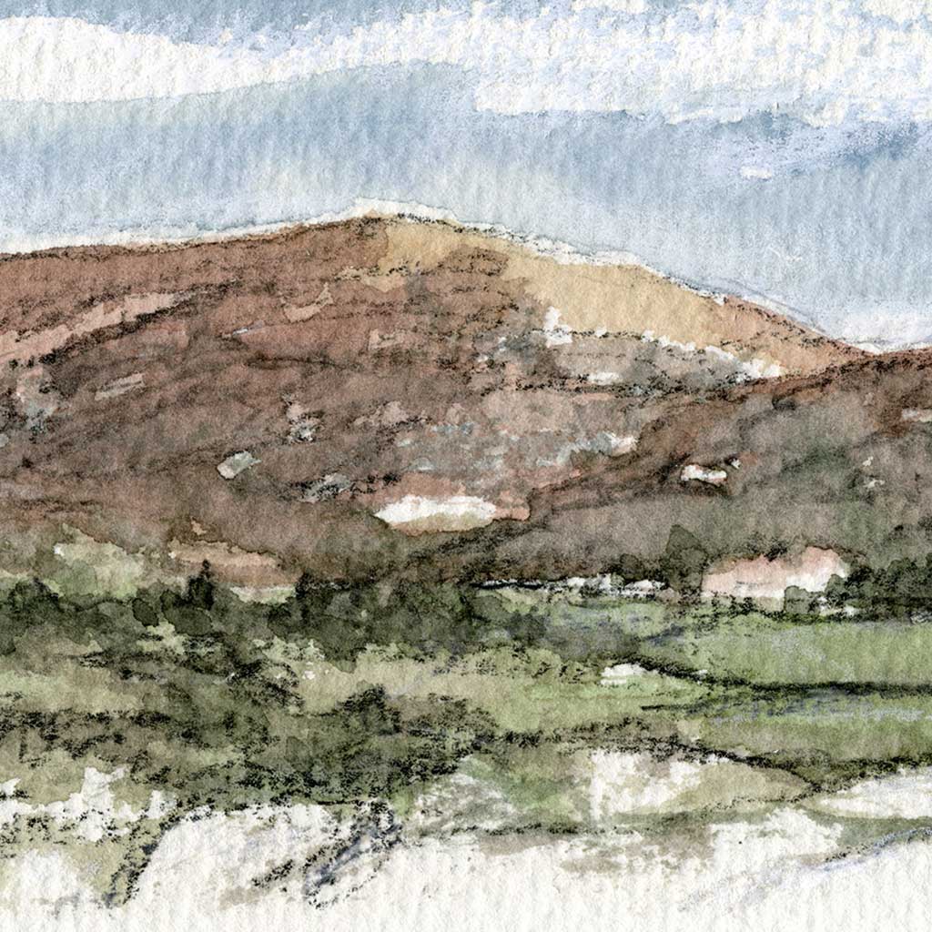 Grasmere landscape - Colour Sketch | small one off