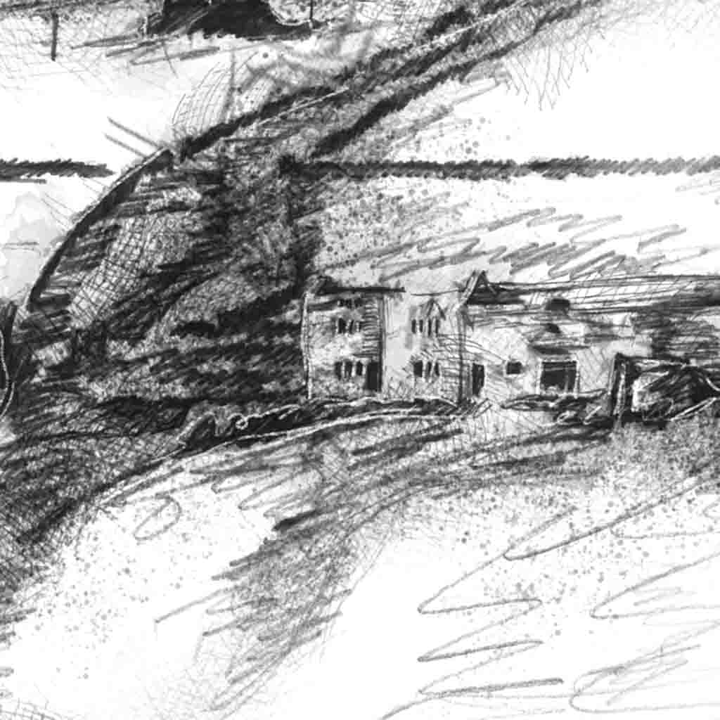 Hardcastle farmhouse ruin