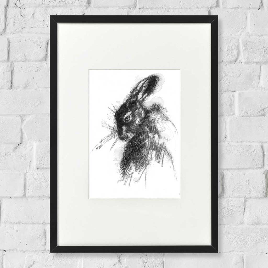 Crazy brown hare