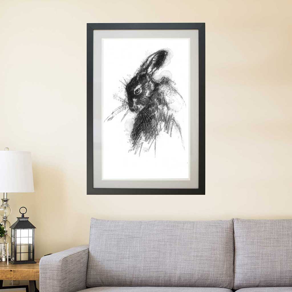 Crazy brown hare