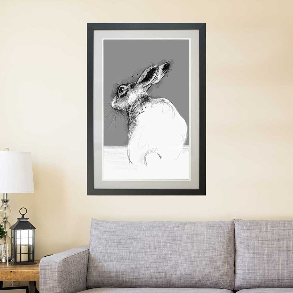 Hare resting