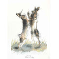 Boxing hares original sketch