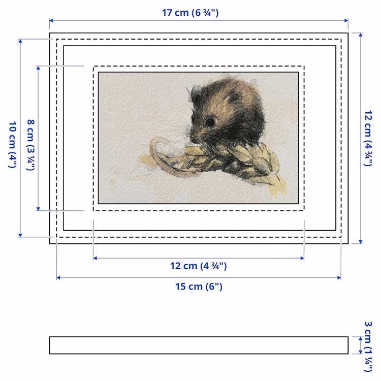 Harvest mouse mini sketch