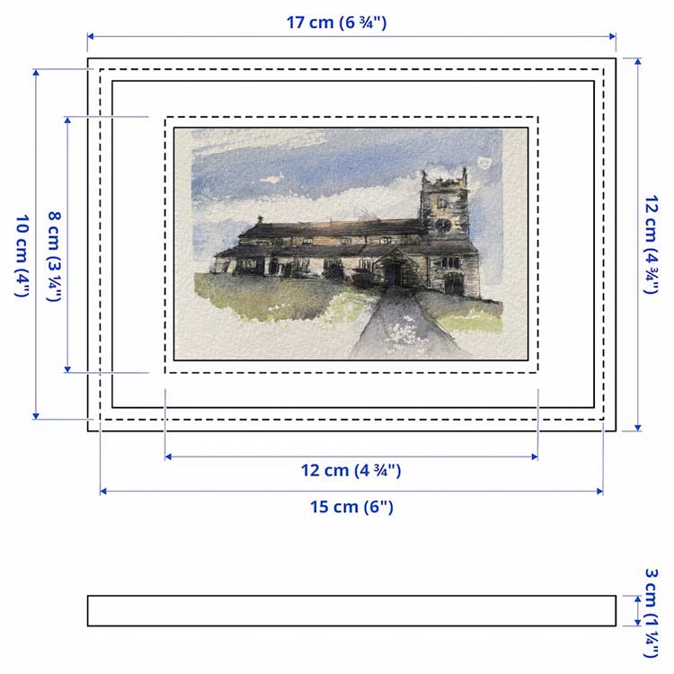 Hawkshead church mini sketch