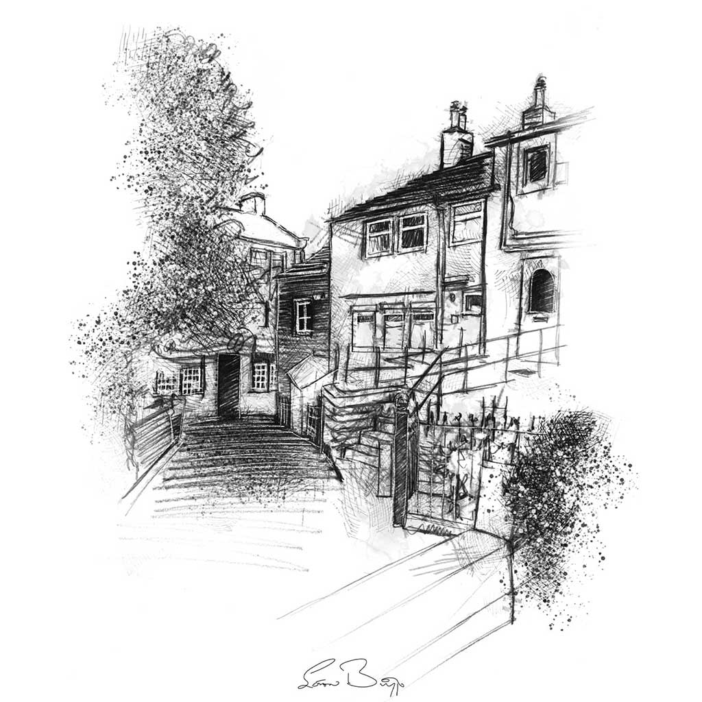 Haworth church lane