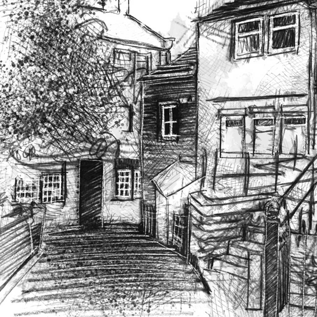 Haworth church lane