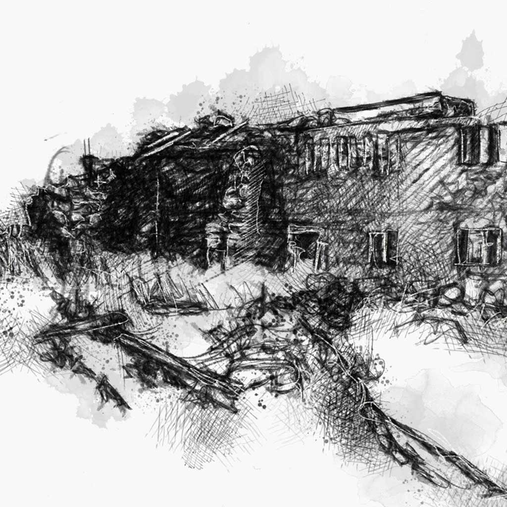 Ruin above Hebden