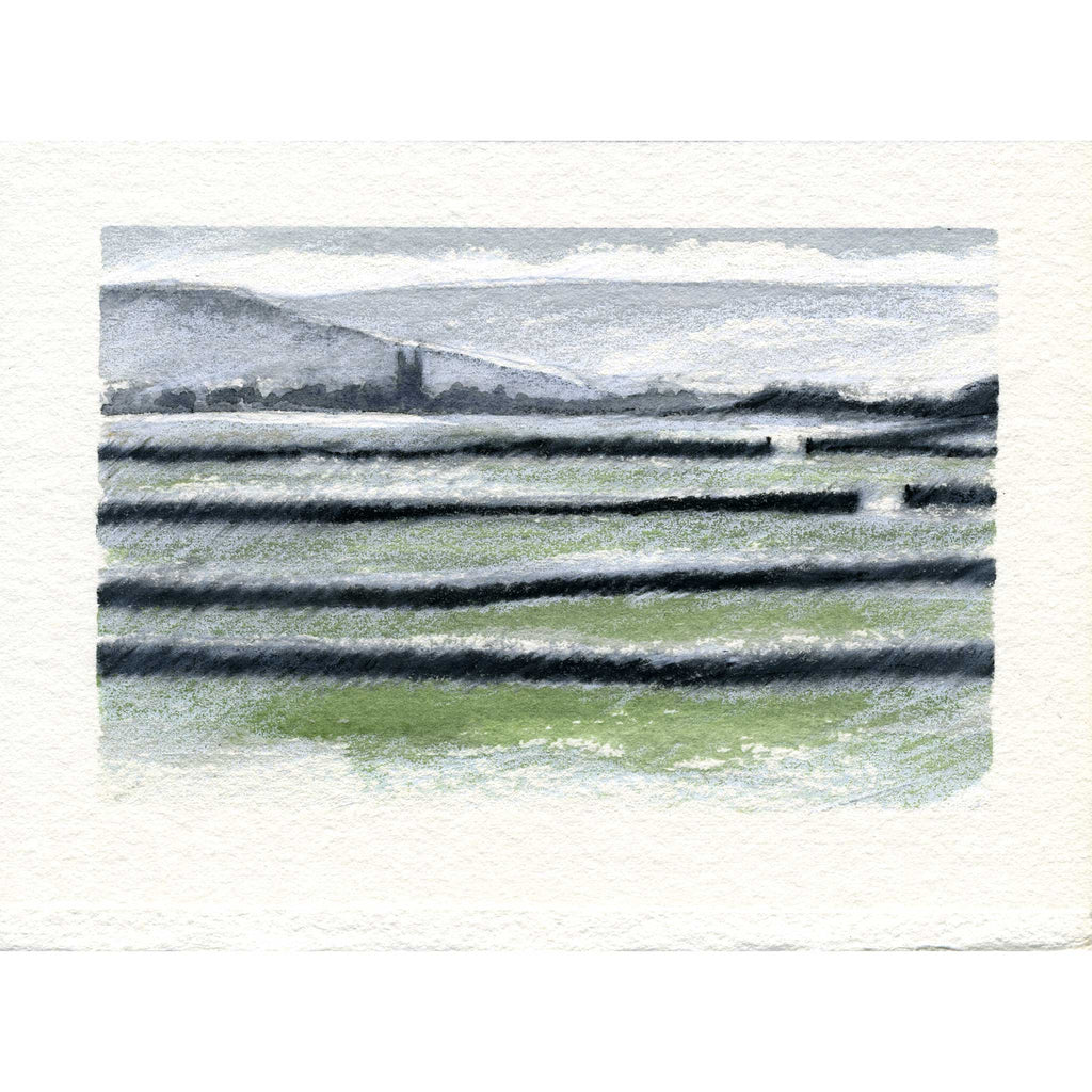 Heptonstall fields - Colour Sketch | small one off