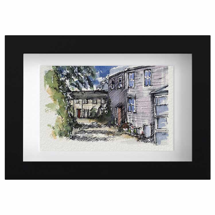 Heptonstall cottages mini sketch