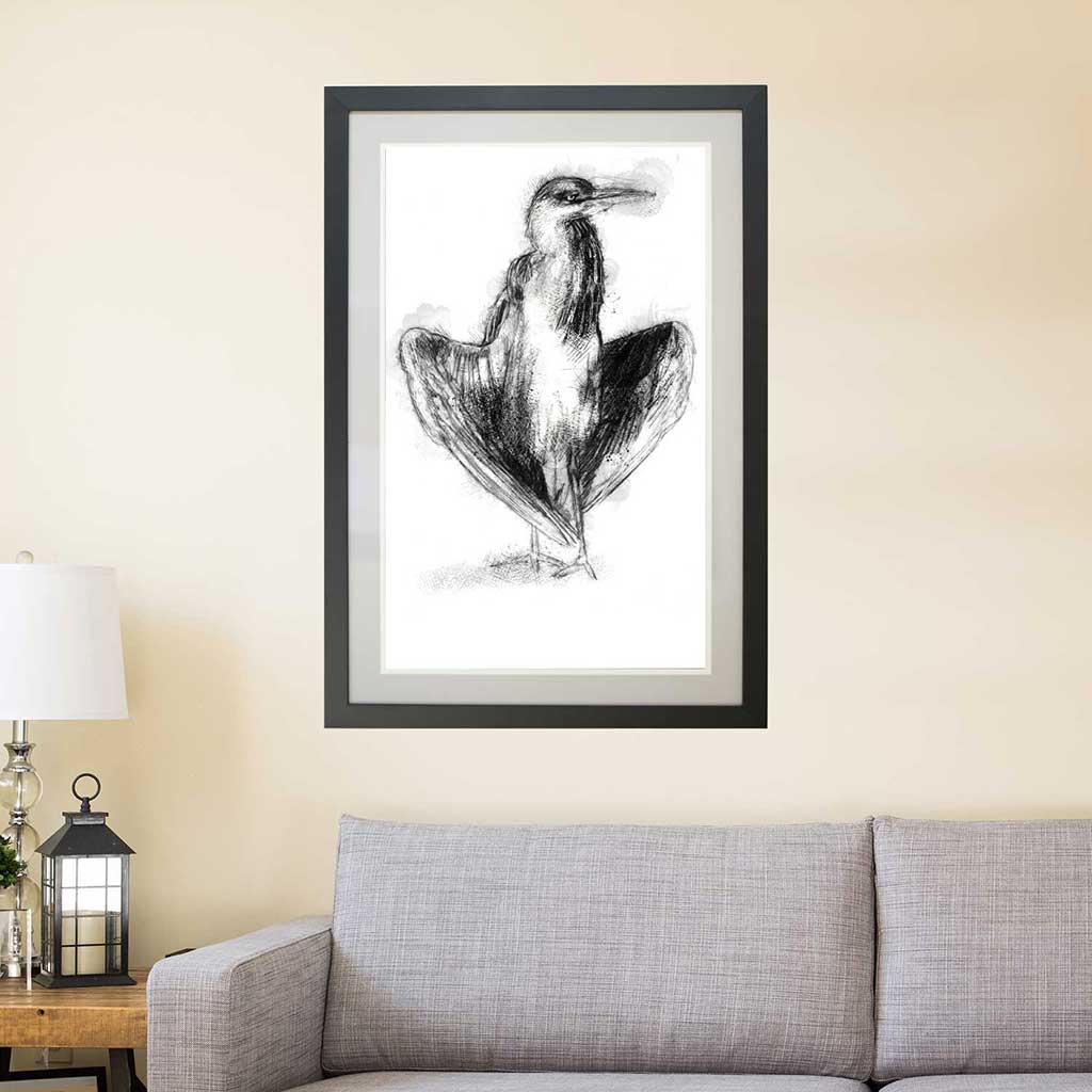 Heron standing