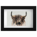 Highland cow mini sketch